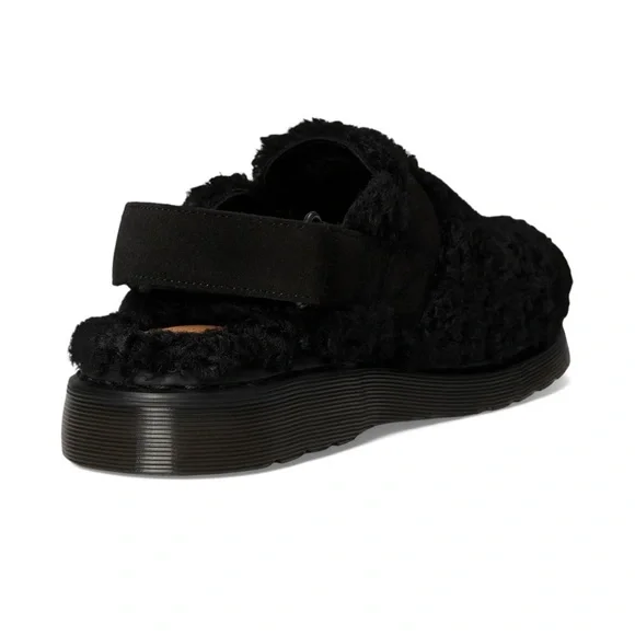 Dr. Martens Jorge II Clogs - Black Faux Fur Lined - Unisex: Men's 7 / Women's 8 - Picture 6 of 13
